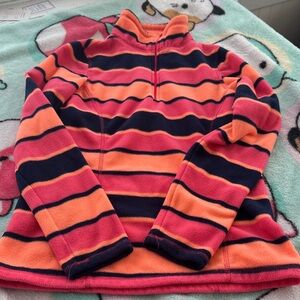 Old Navy Colorful Striped Half-Zip Fleece